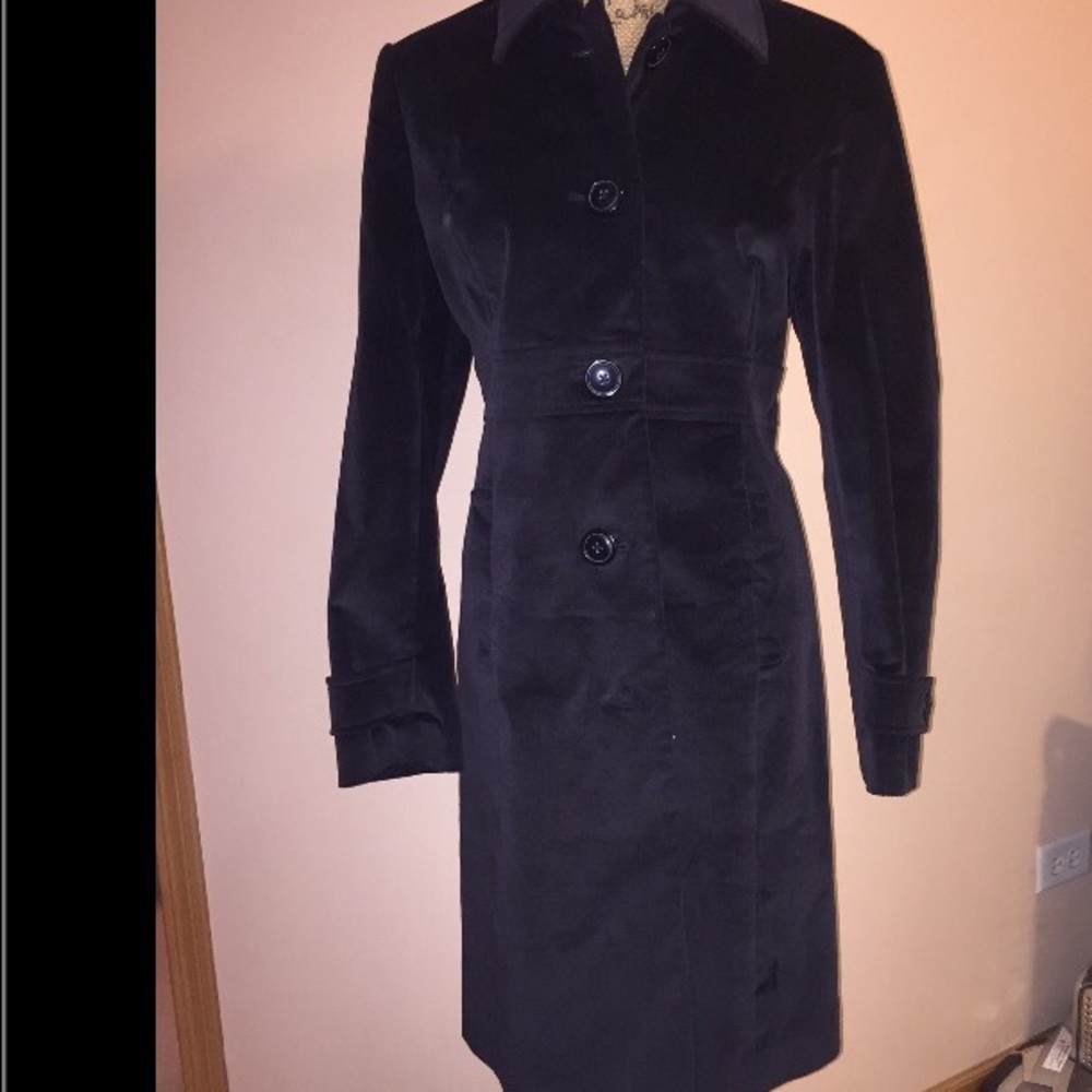 Willi smith 3/4 lined velour jacket size 12